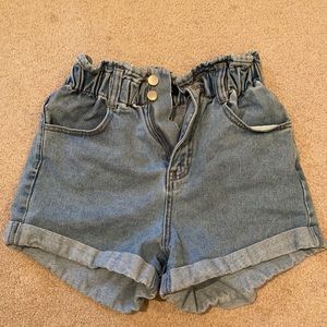 Forever 21 Jean Paper-bag Shorts